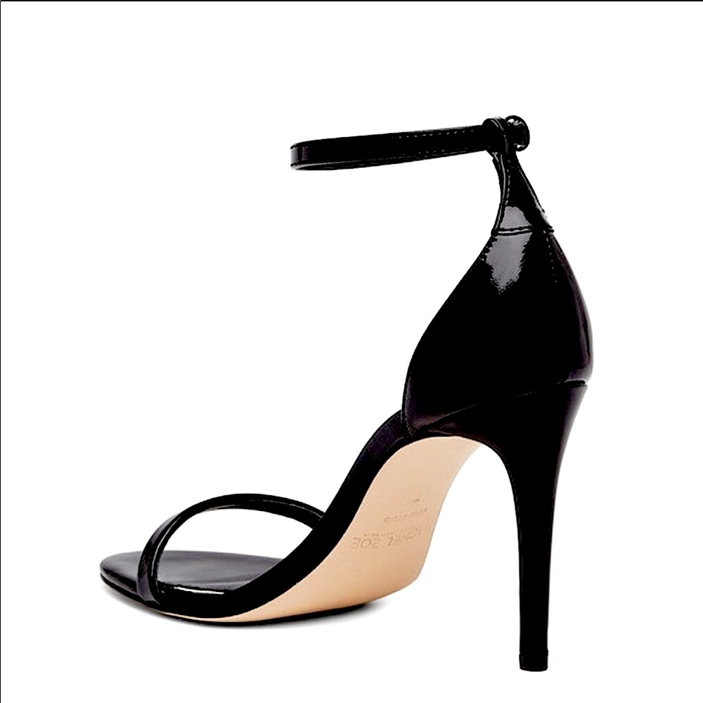 RACHEL ZOE Black Patent Ankle T-Strap Stiletto - Picture 9 of 12